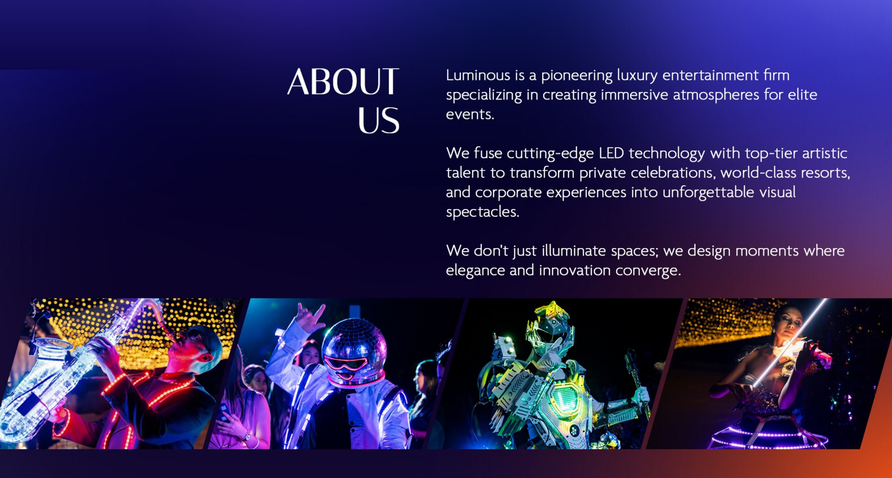 LUMINOUS presentation slide 2